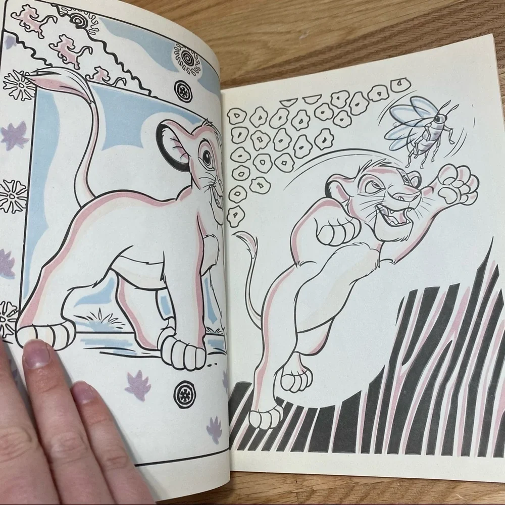 Disney Lion King Paint with Water Book NEW Activity Vintage 90s Colorful